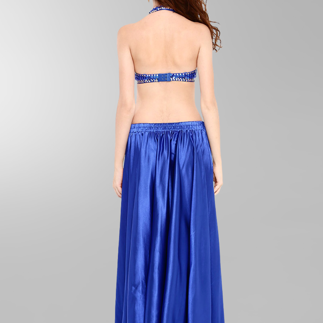 mörkblå magdans kjol5